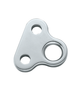 Platine inox pour point d'amure 6mm