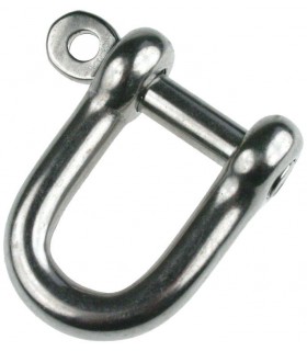 Manille droite 5mm forgée étroite