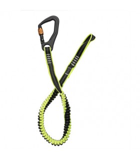 Longe élastique 1.5m avec mousqueton twist-lock et loop