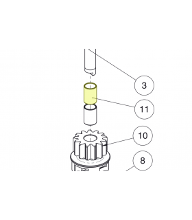 Palier cylindrique pour pignon Z13 de winch 46
