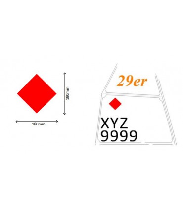 Diamant rouge 18x18cm 29er