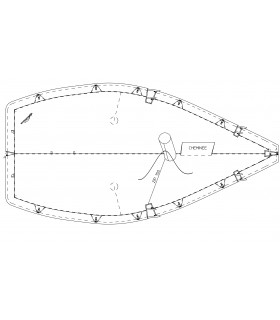 Taud dessus Neptune 550 PE 270g/m²
