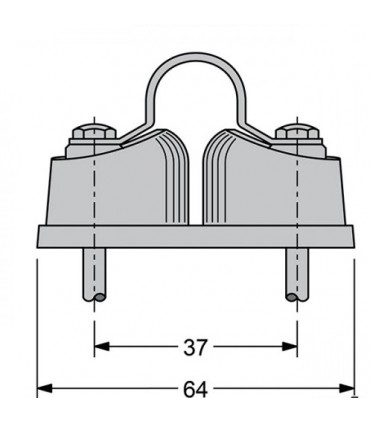 Taquet 37mm Servo Cleat