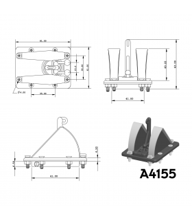 Vide vite plastique avec protection inox