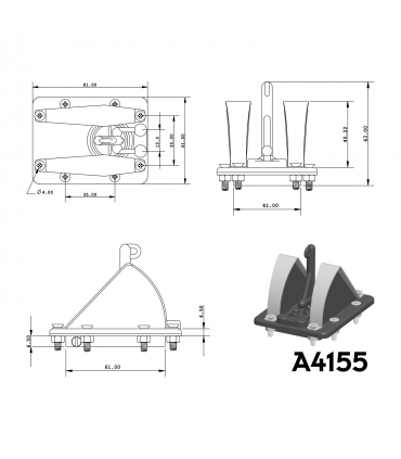 Vide vite plastique avec protection inox
