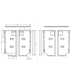 Trampoline HC15 2 parties démontable Mesh compatible