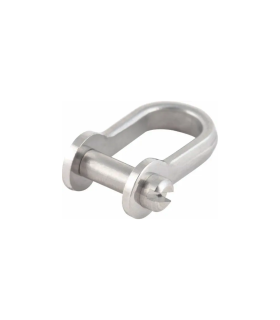 Manille droite à vis 4mm inox