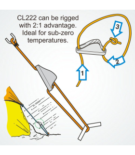 Clam alu Racing mini anodisation dure