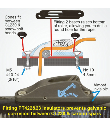 Clam alu Racing junior MK1 avec molette anodisation dure CL230