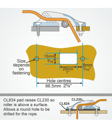 Clam alu Racing junior MK1 avec molette anodisation dure CL230