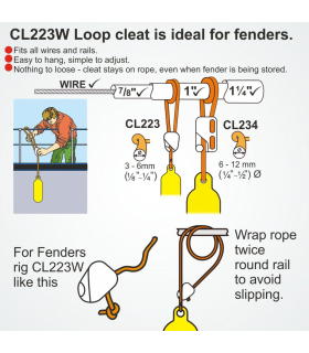 Clam à boucle nylon CL223