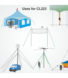 Clam à boucle nylon CL223
