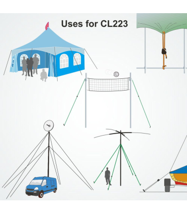 Clam à boucle nylon CL223