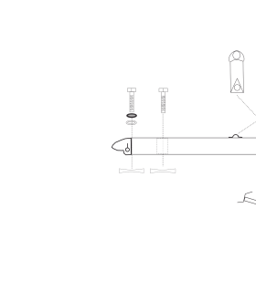 Embout de traverse Hobie Teddy / Dragoon / 15 Club