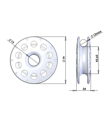 Poulie ronde lashing KB12