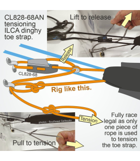 Clam alu Racing Aero Cleat CL828-68
