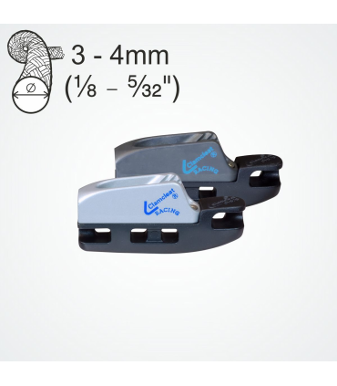 Clam alu Racing Aero Cleat anodisation dure CL828-68AN