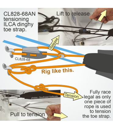 Clam alu Racing Aero Cleat anodisation dure CL828-68AN