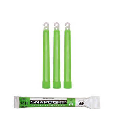 Bâtons lumineux Cyalume Vert x3