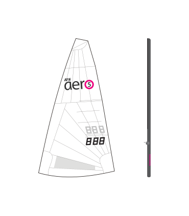 Kit gréement Aero 5 - Bas de mât + Voile