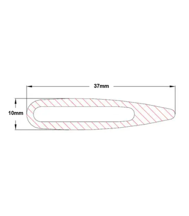 Profil de barre de flèche L0.5m