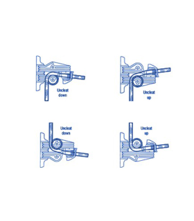 Platine pivotante taquet 27mm