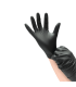 Gants jetables noir en nitrile (x 100)