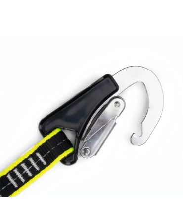 Longe élastique 1.5m avec 3 mousquetons double-sécurité