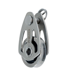 Poulie simple cable 25mm inox à billes