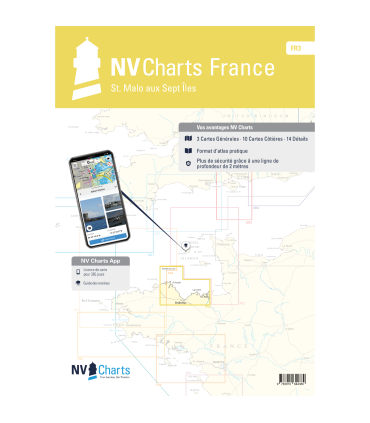 Carte NVCharts - FR3 - St Malo aux Sept Îles