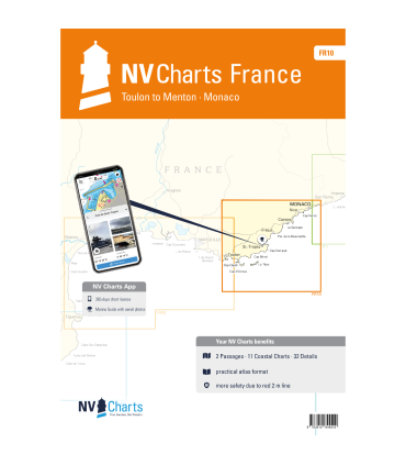 Carte NVCharts - FR10 - Toulon to Menton · Monaco
