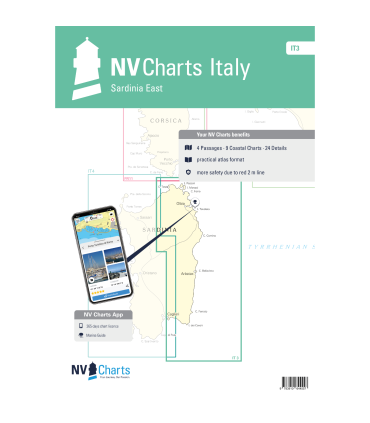 Carte NVCharts - IT3 - Sardinia East