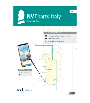 Carte NVCharts - IT4 - Sardinia West