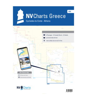 Carte NVCharts - GR2 - Cyclades to Crete & Athens