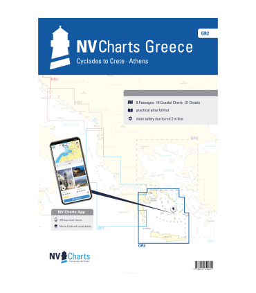 Carte NVCharts - GR2 - Cyclades to Crete & Athens