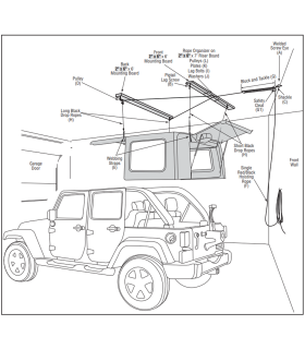 Système de levage Jeep Hard Top Harken
