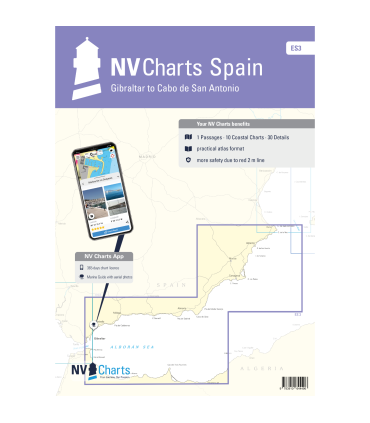 Carte NVCharts - ES3 - Gibraltar to Cabo de San Antonio