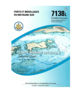 Carte SHOM 7138L - Ports Et Mouillages En Bretagne Sud