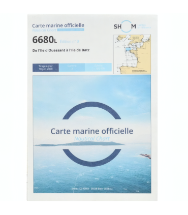 Carte SHOM 6680L - De L’Ile D’Ouessant À L’Ile De Batz