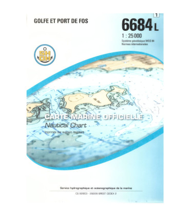 Carte SHOM 6684L - Golfe Et Port De Fos