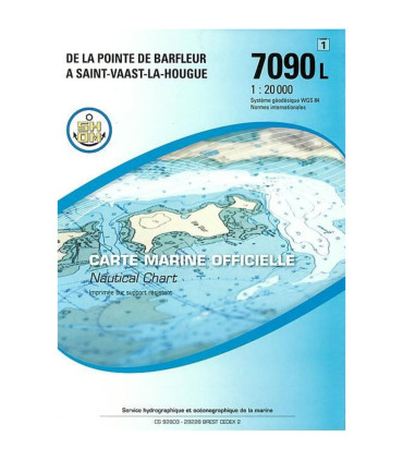 Carte SHOM 7090L - De La Pointe De Barfleur À Saint-Vaast-La-Hougue