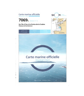 Carte SHOM 7069L - De L’Île D’Yeu À La Pointe De La Coubre - Plateau De Rochebonne