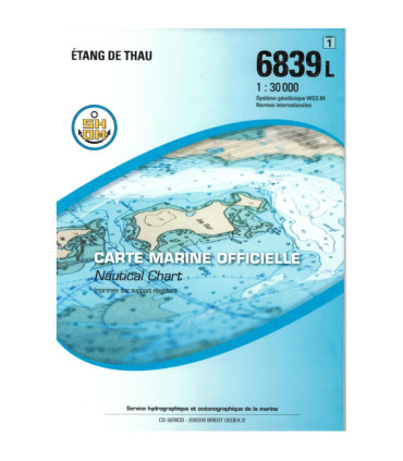 Carte SHOM 6839L - Étang De Thau