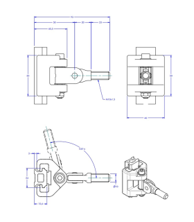 Chariot de latte pour rail HS 24mm