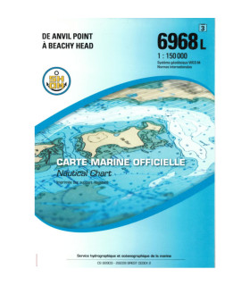 Carte SHOM 6968L - De Anvil Point À Beachy Head