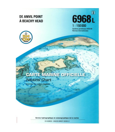 Carte SHOM 6968L - De Anvil Point À Beachy Head