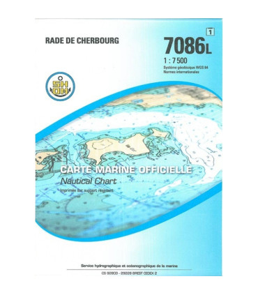 Carte SHOM 7086L - Rade De Cherbourg