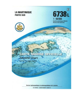 Carte SHOM 6738L - La Martinique - Partie Sud