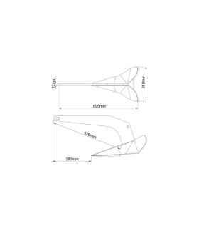 Ancre Charrue DC ANCHOR 10kg acier galvanisé