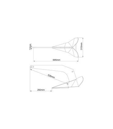 Ancre Charrue DC ANCHOR 10kg acier galvanisé